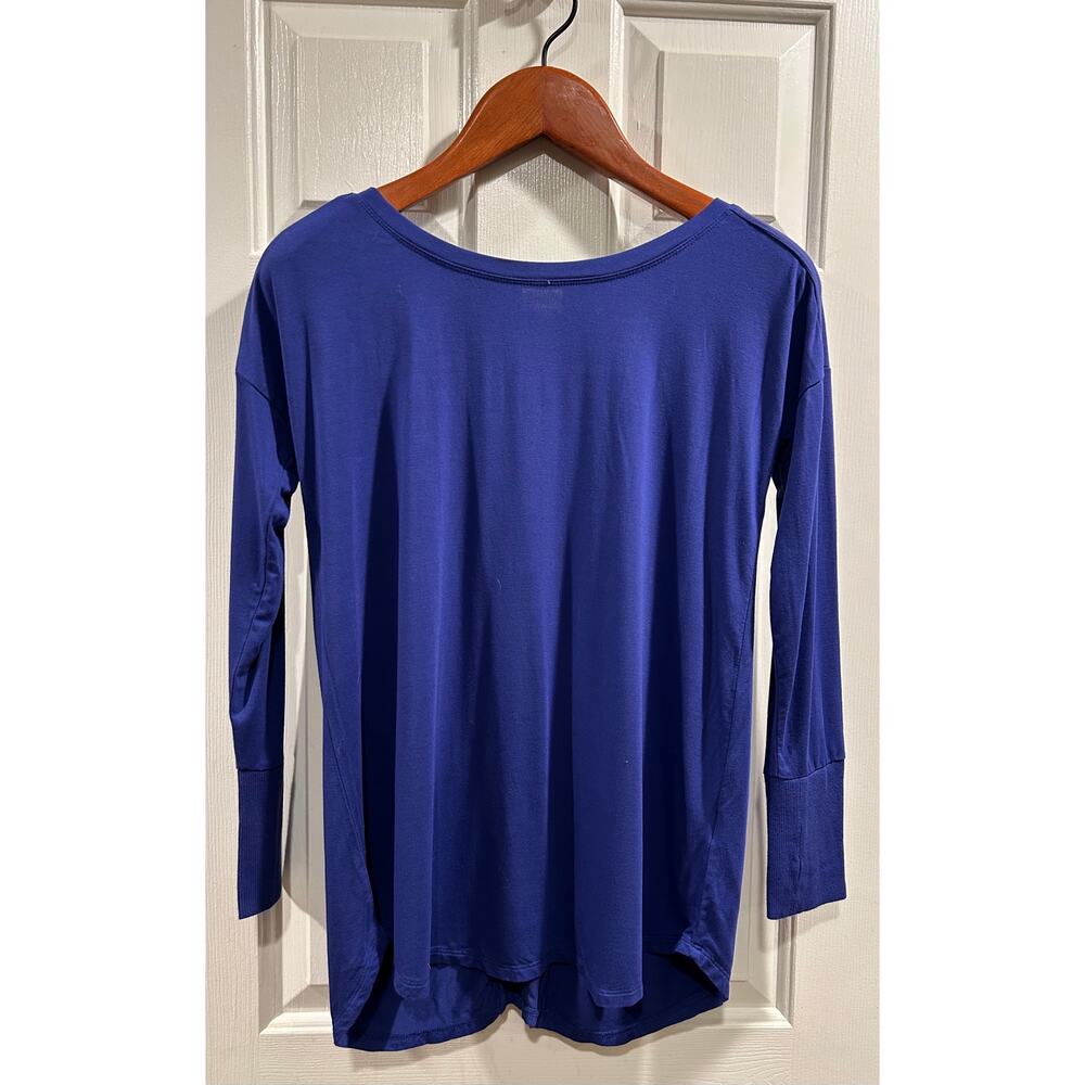 Anthropologie Peyton Jensen Purple Violet Blue Long Sleeve Tee, Size S